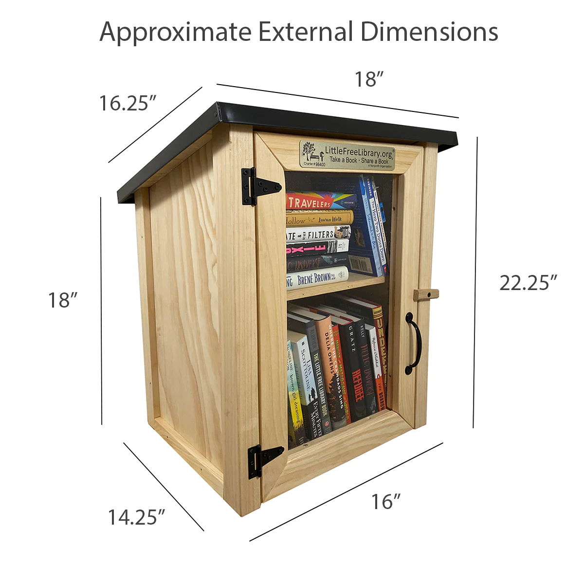 Two Story Shed Unfinished Little Free Library - Image 7
