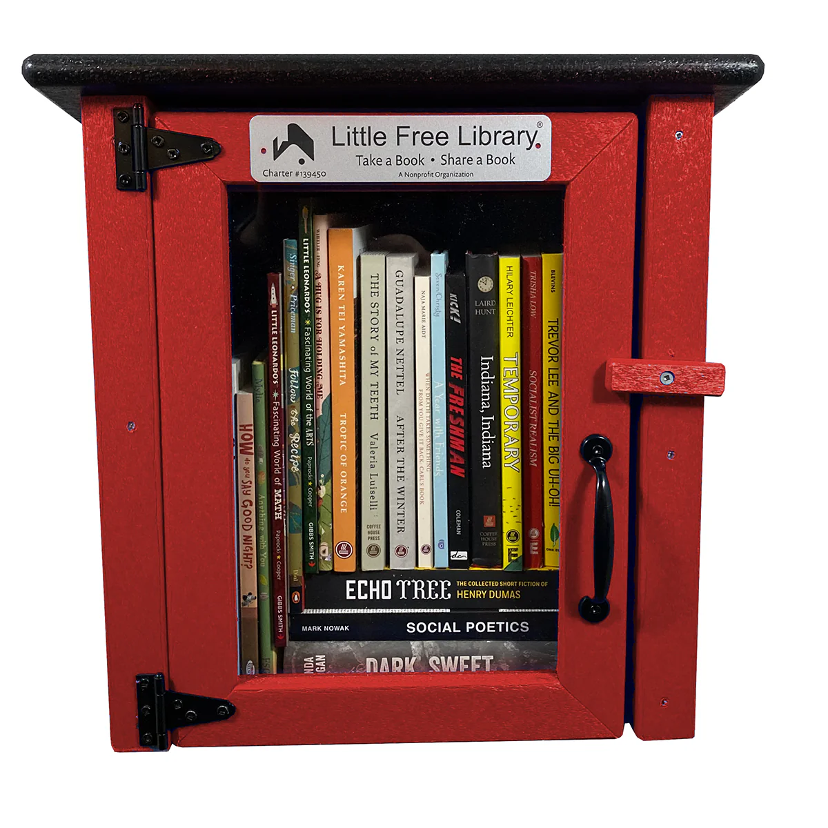 Composite One Story Red Little Free Library - Image 4
