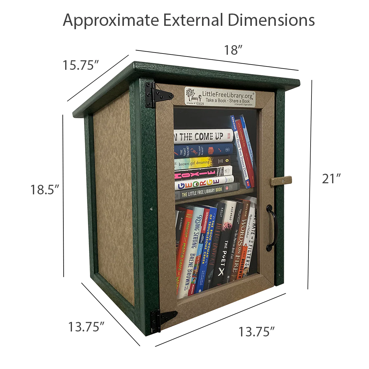 Composite Two Story Forest Kit Little Free Library - Image 6