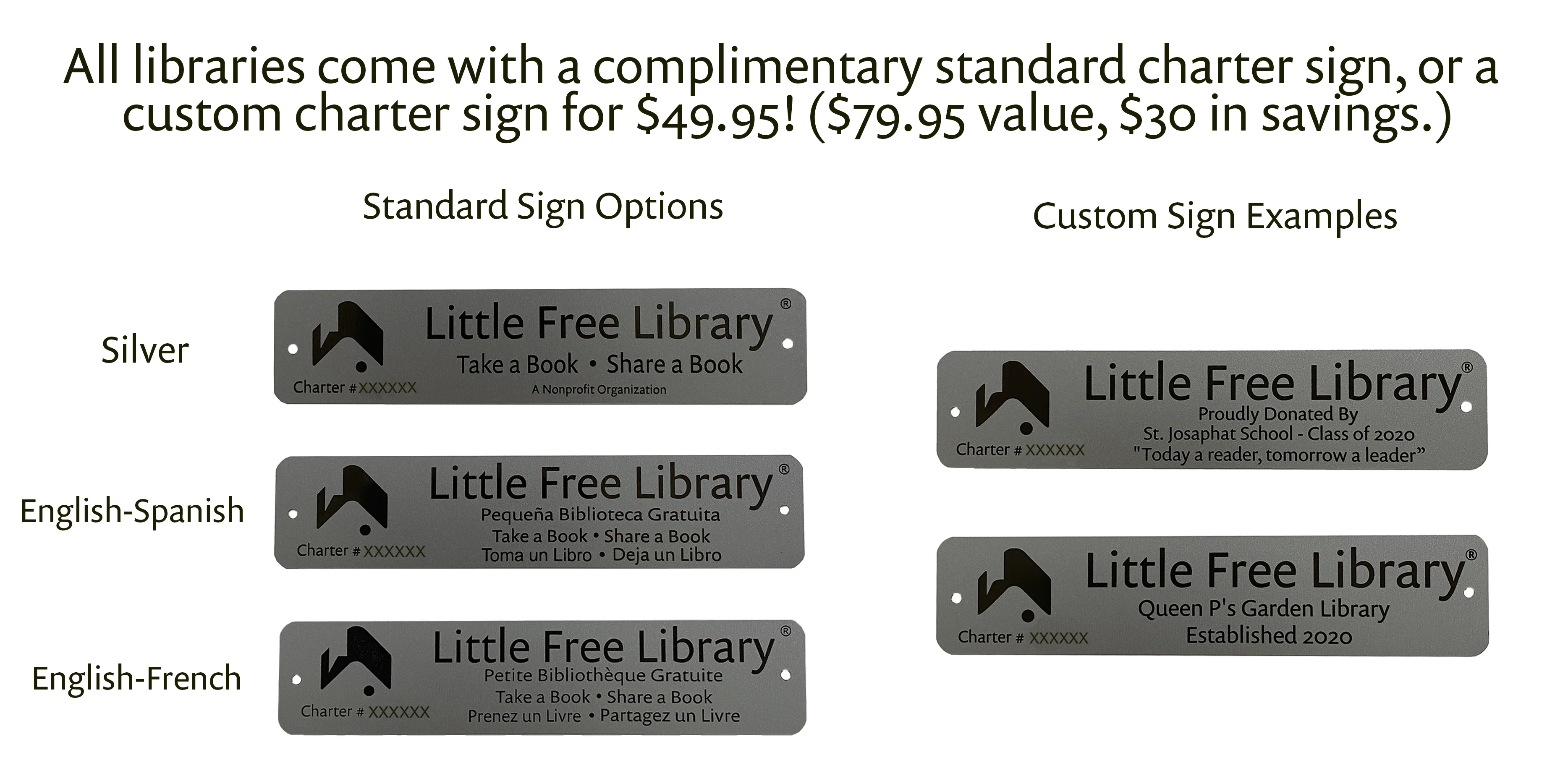 Composite Two Story Gray Kit Little Free Library - Image 3
