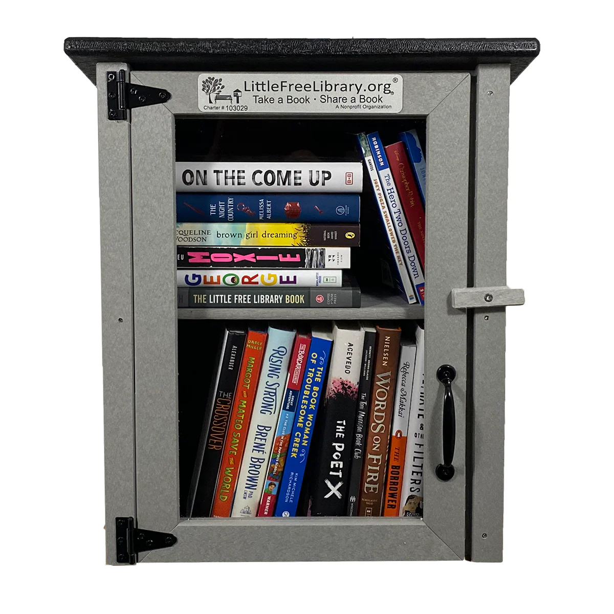 Composite Two Story Gray Kit Little Free Library - Image 6