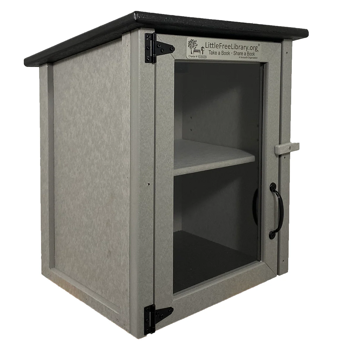 Composite Two Story Gray Kit Little Free Library - Image 9
