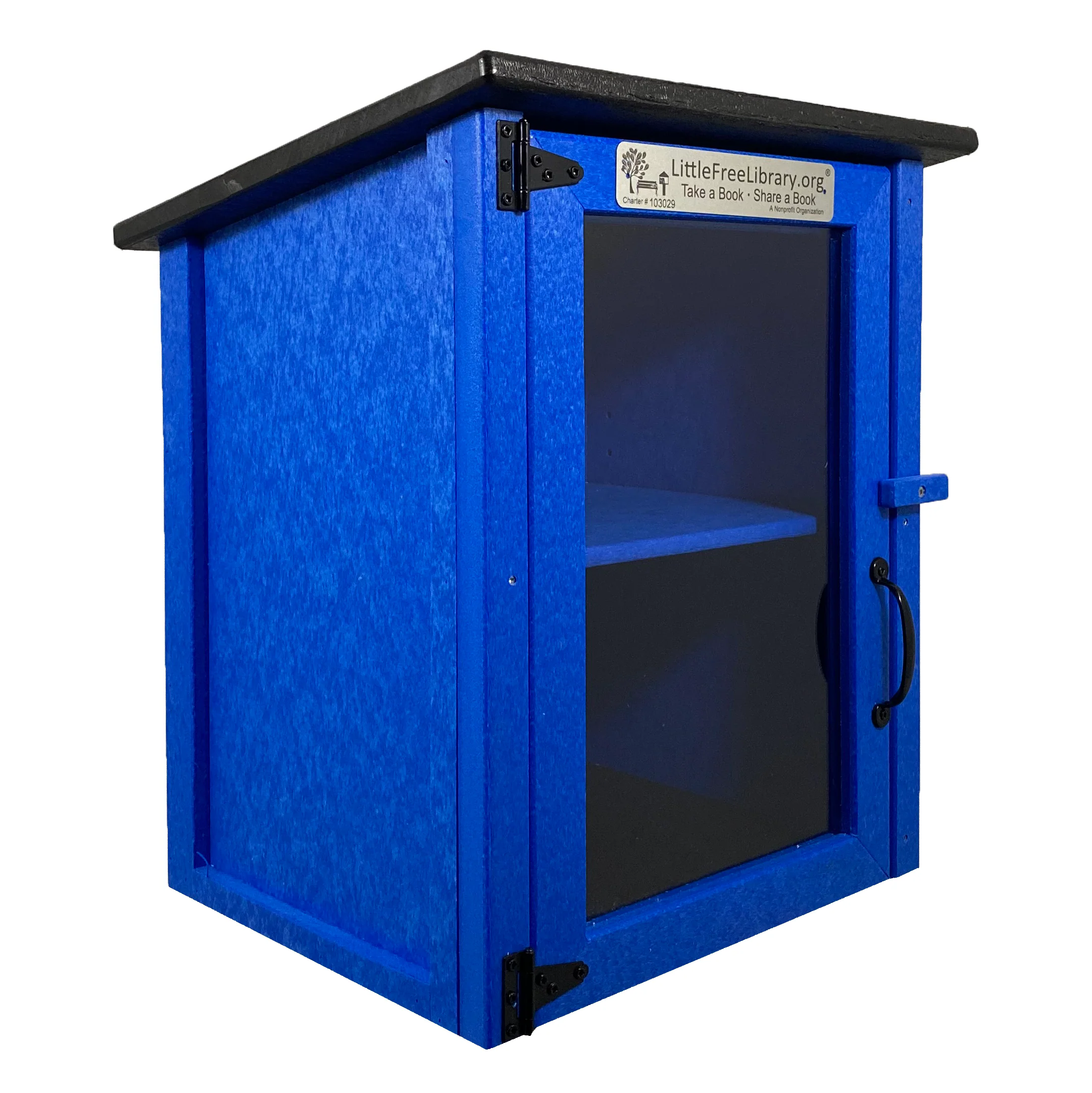 Composite Two Story Blue Kit Little Free Library - Image 9