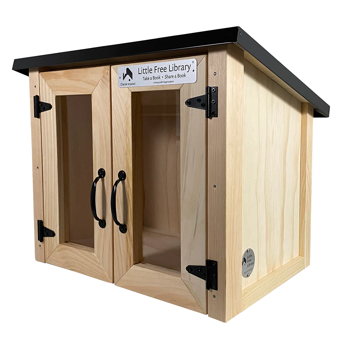 Double Door Cottage Kit Unfinished Little Free Library - Image 11