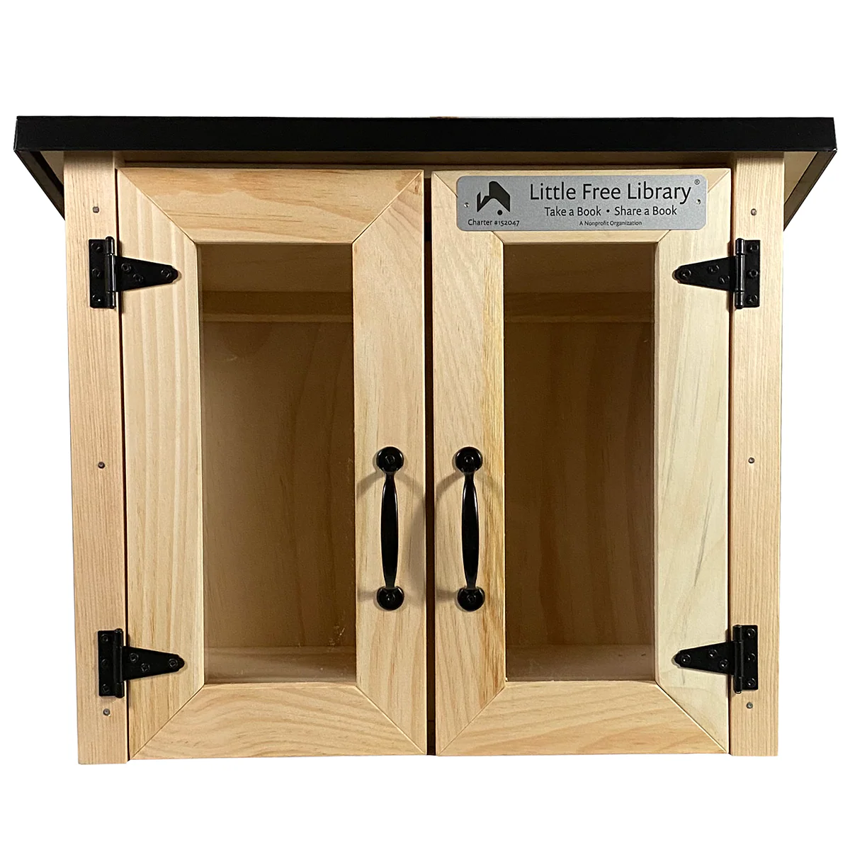 Double Door Cottage Kit Unfinished Little Free Library - Image 13