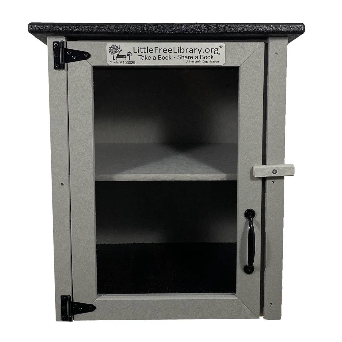 Composite Two Story Gray Little Free Library - Image 11